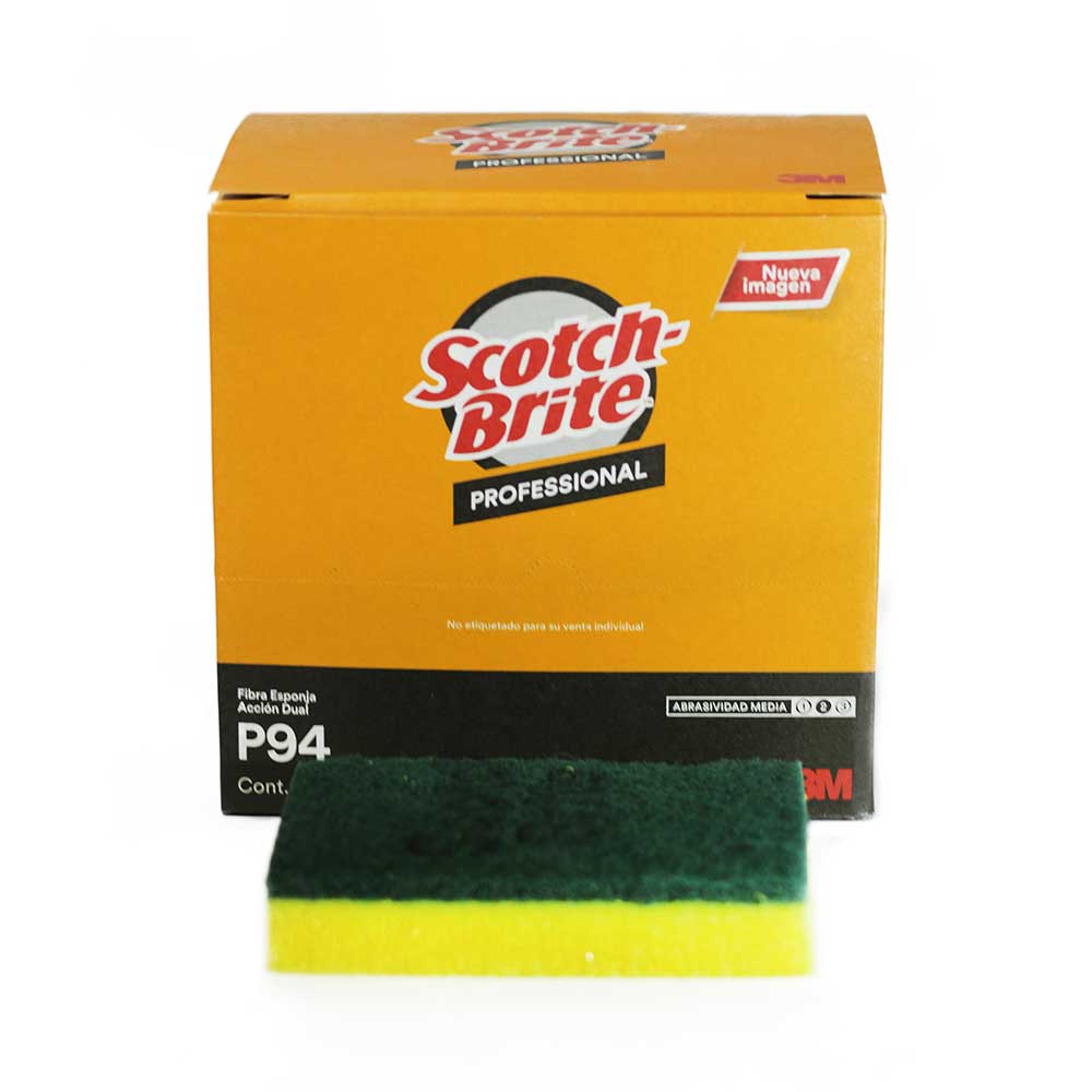 FIBRA VERDE CON ESPONJA P-94 3M SCOTCH-BRITE