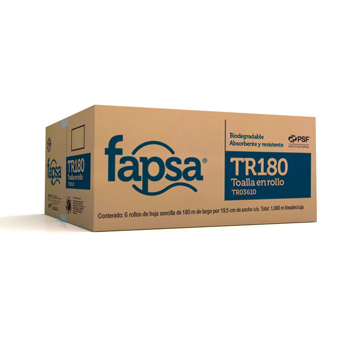 TOALLA EN ROLLO FAPSA TR180 DE 180 MTS