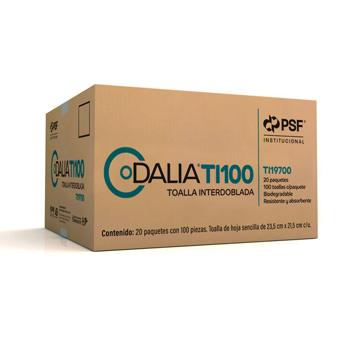 TOALLA INTERDOBLADA BLANCA DALIA TI100 2000 PZ