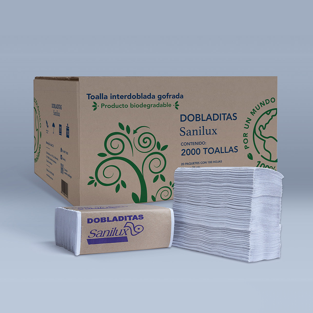 TOALLA INTERDOBLADA SANILUX 2000 PZ